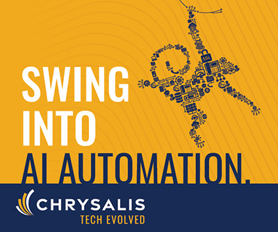 Chrysalis ad: Swing into AI automation with tech evolved